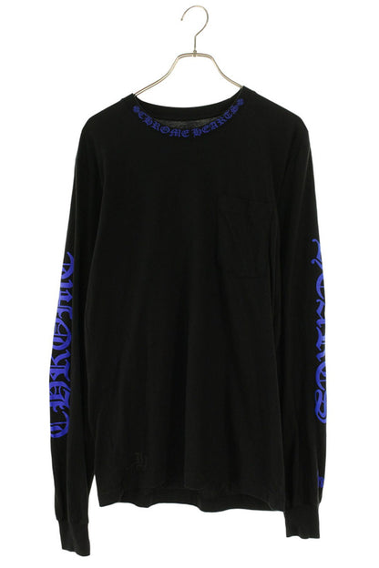 Chrome Hearts Neck Logo Print Long Sleeve Tee Size M