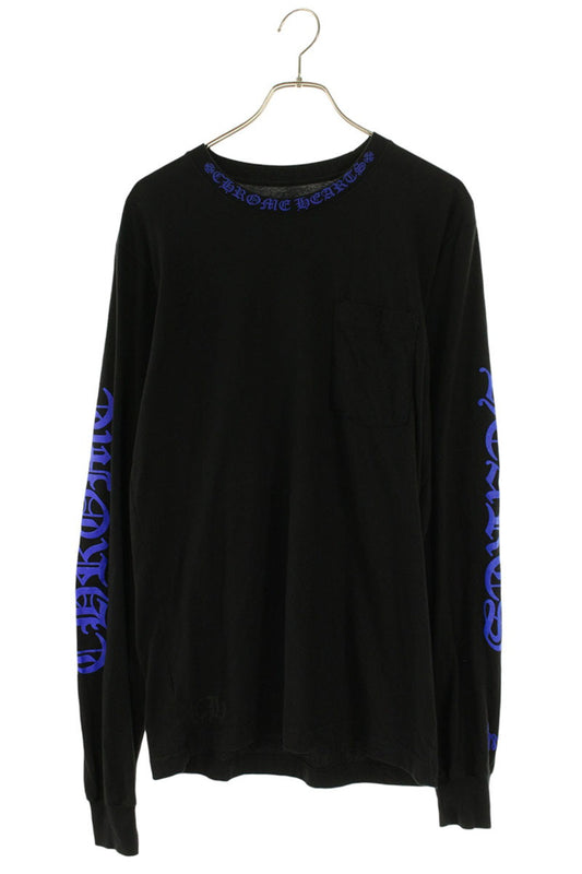 Chrome Hearts Neck Logo Print Long Sleeve Tee Size M
