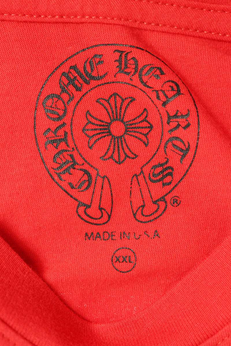 Chrome Hearts Sleeve Logo Scroll Label Back Print Size XXL