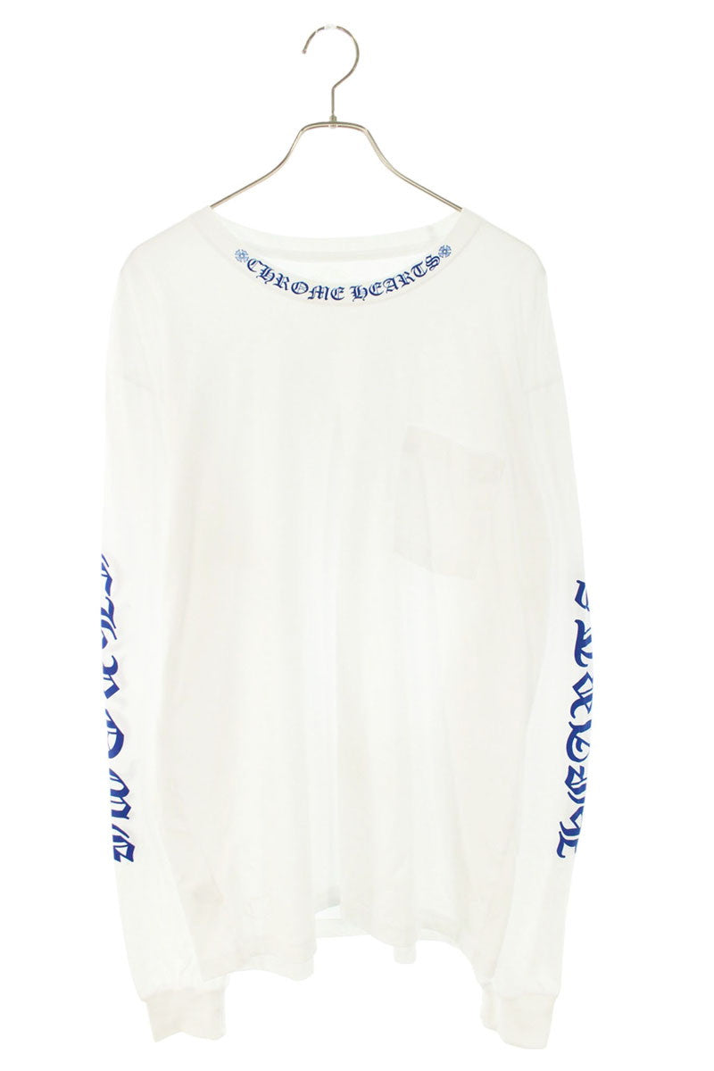 Chrome Hearts Neck Logo Print Long Sleeve Tee Size XL