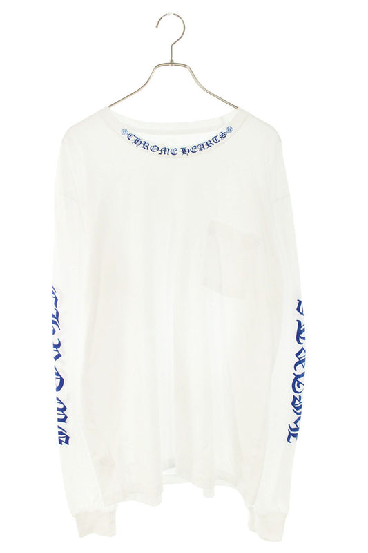 Chrome Hearts Neck Logo Print Long Sleeve Tee Size XL