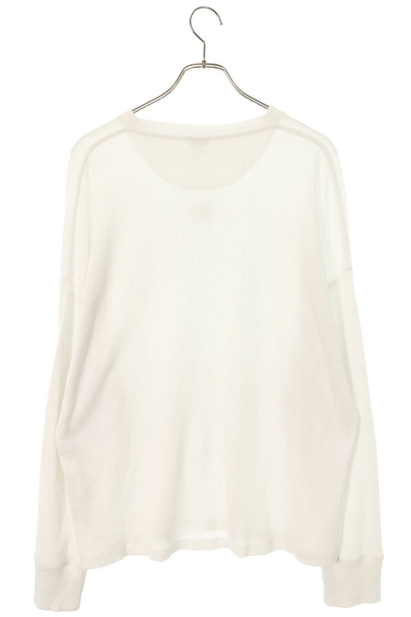 LOEWE Anagram Embroidered Thermal Long Sleeve White Size M