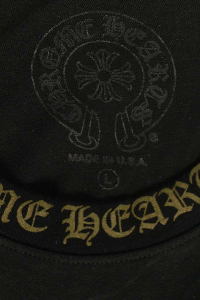 Chrome Hearts Neck Logo Long Sleeve Tee Black/Khaki Size L