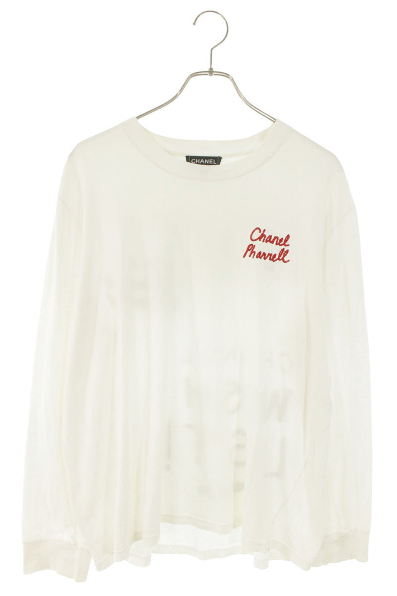 CHANEL x Pharrell Sequin Back Print Long Sleeve Top Size XL