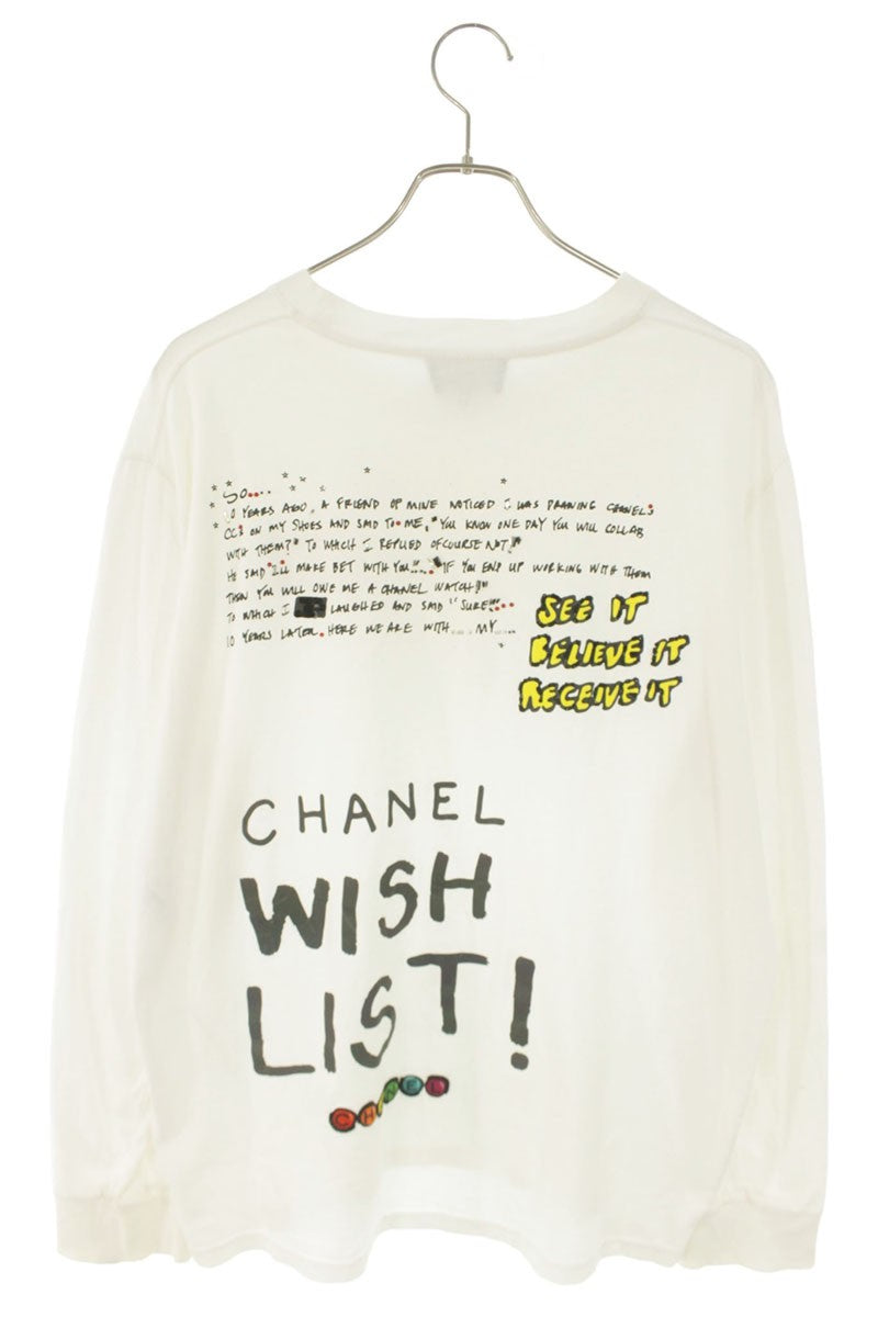CHANEL x Pharrell Sequin Back Print Long Sleeve Top Size XL