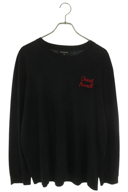 CHANEL x Pharrell Sequin Back Print Long Black Size XL