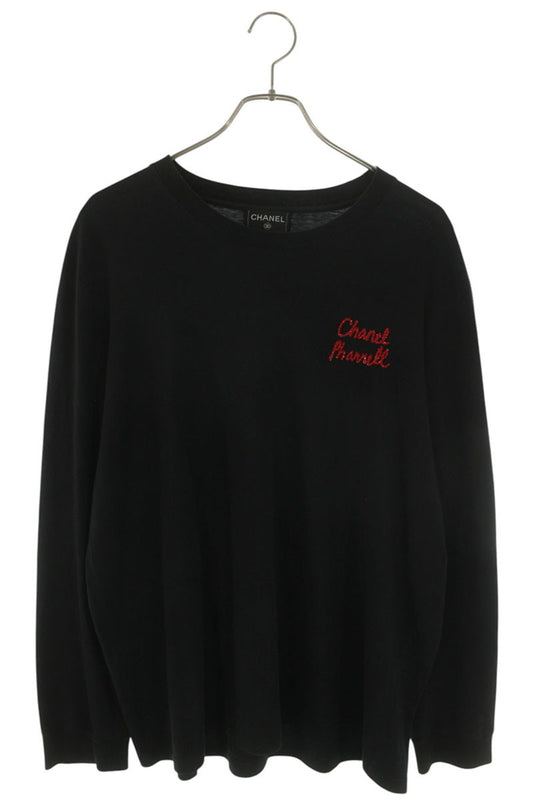 CHANEL x Pharrell Sequin Back Print Long Black Size XL