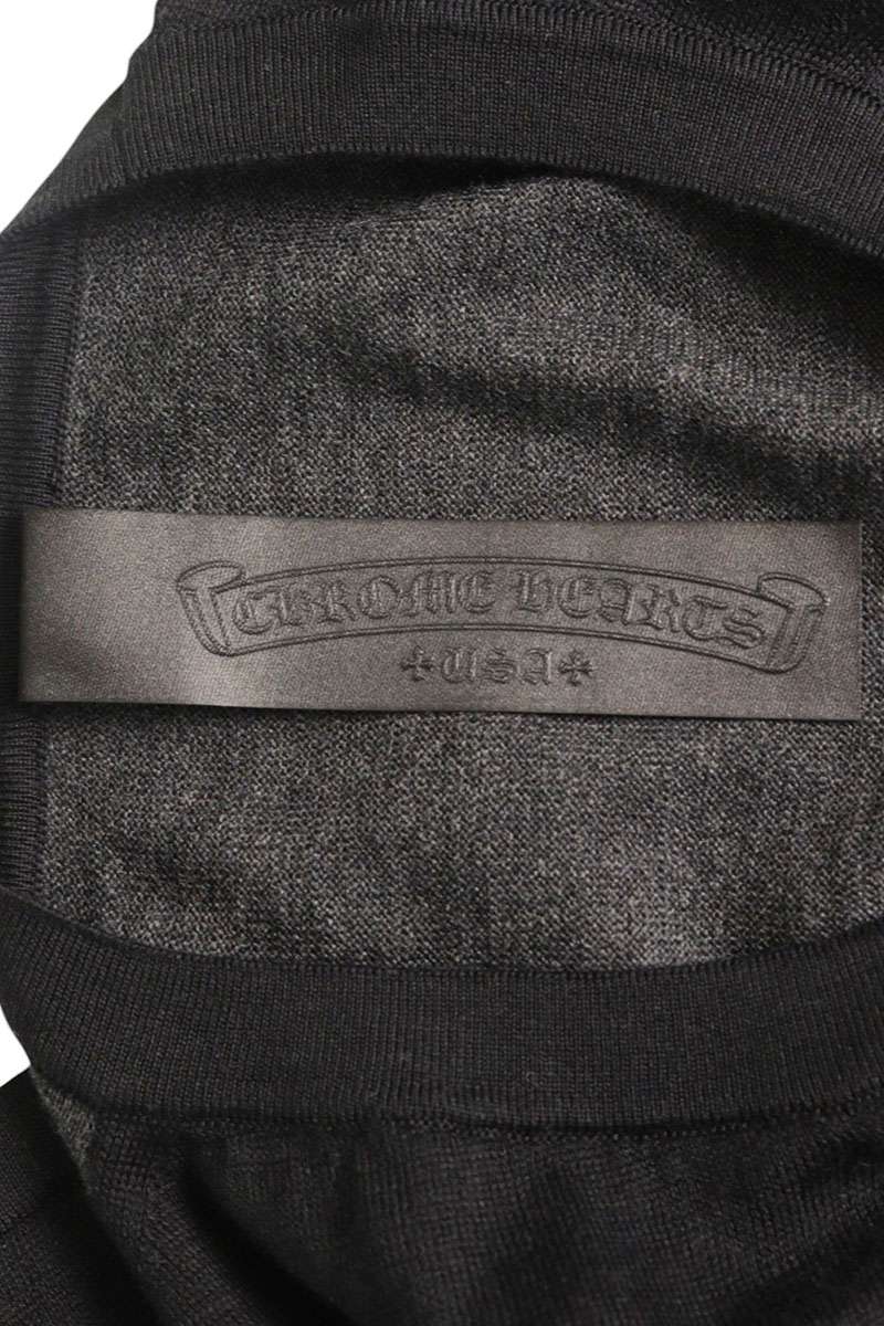 Chrome Hearts U MIXED EMOTIONS Triple Cross Patch Long Sleeve Size M
