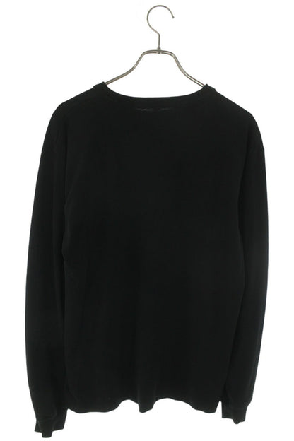 ALEXANDER WANG Logo Print Long Sleeve Black Cotton Size S