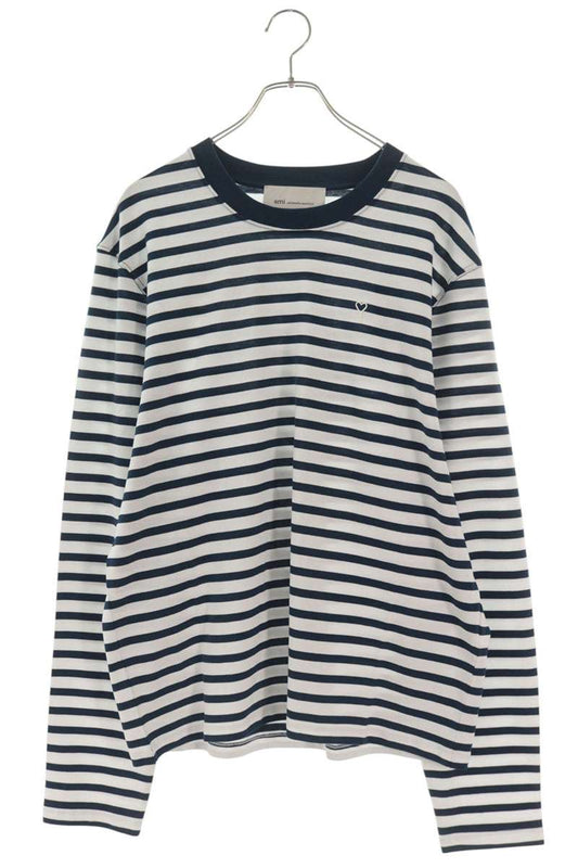 AMI Alexandre Mattiussi 26SS Ami de Coeur Stripe Long Sleeve Size L