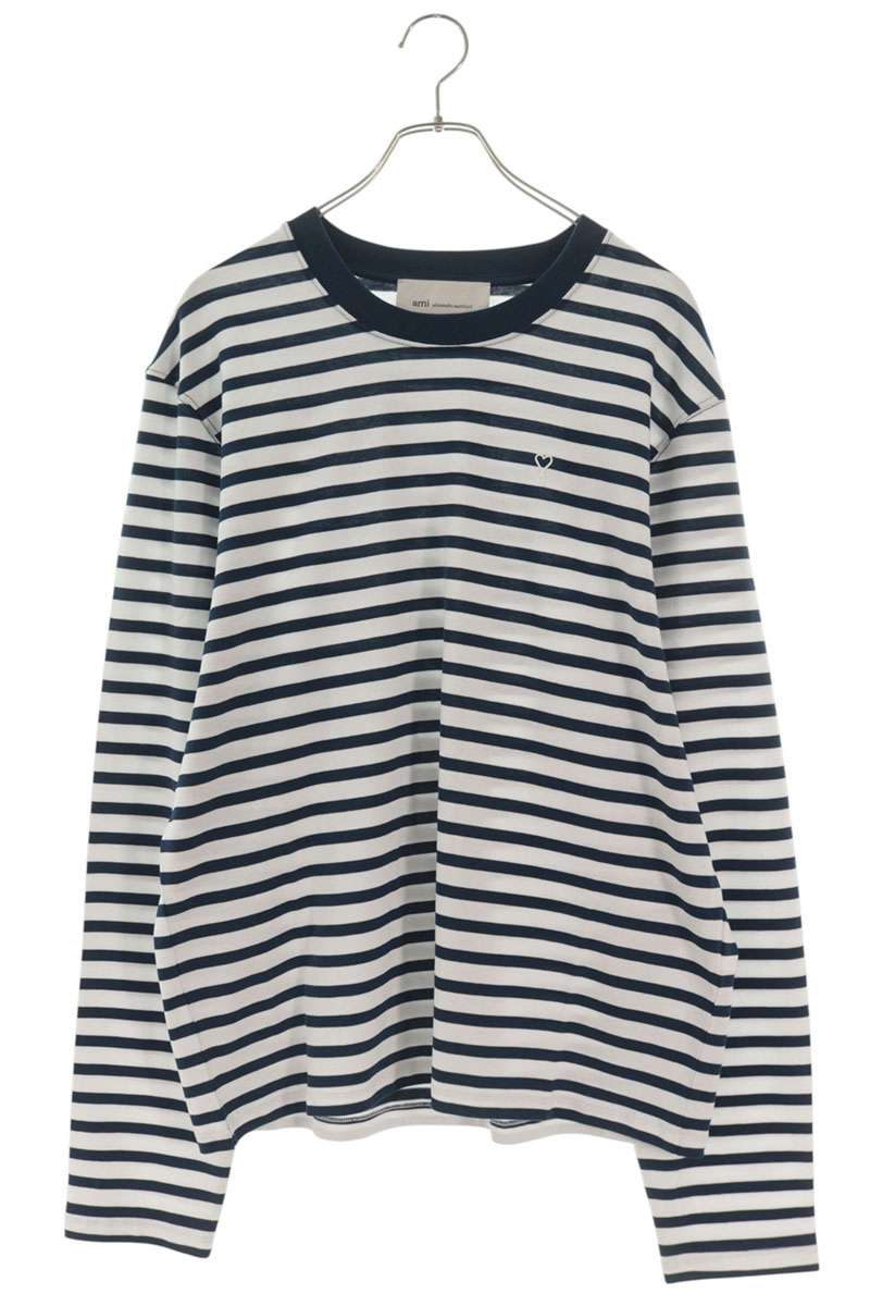 AMI Alexandre Mattiussi 26SS Ami de Coeur Stripe Long Sleeve Size XXL