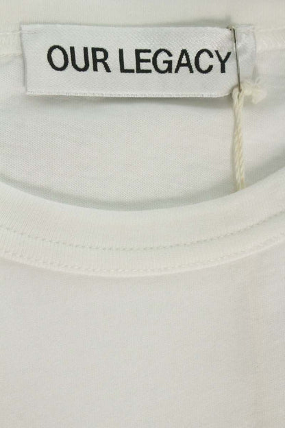 OUR LEGACY 26SS Cotton Graphic Long Sleeve T-Shirt White Size L