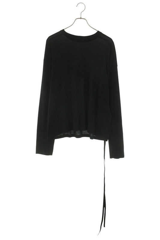 ANN DEMEULEMEESTER 26SS Back Print Long Sleeve Black Size M