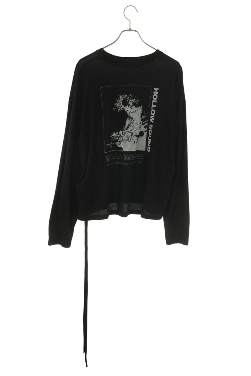 ANN DEMEULEMEESTER 26SS Back Print Long Sleeve Black Size M