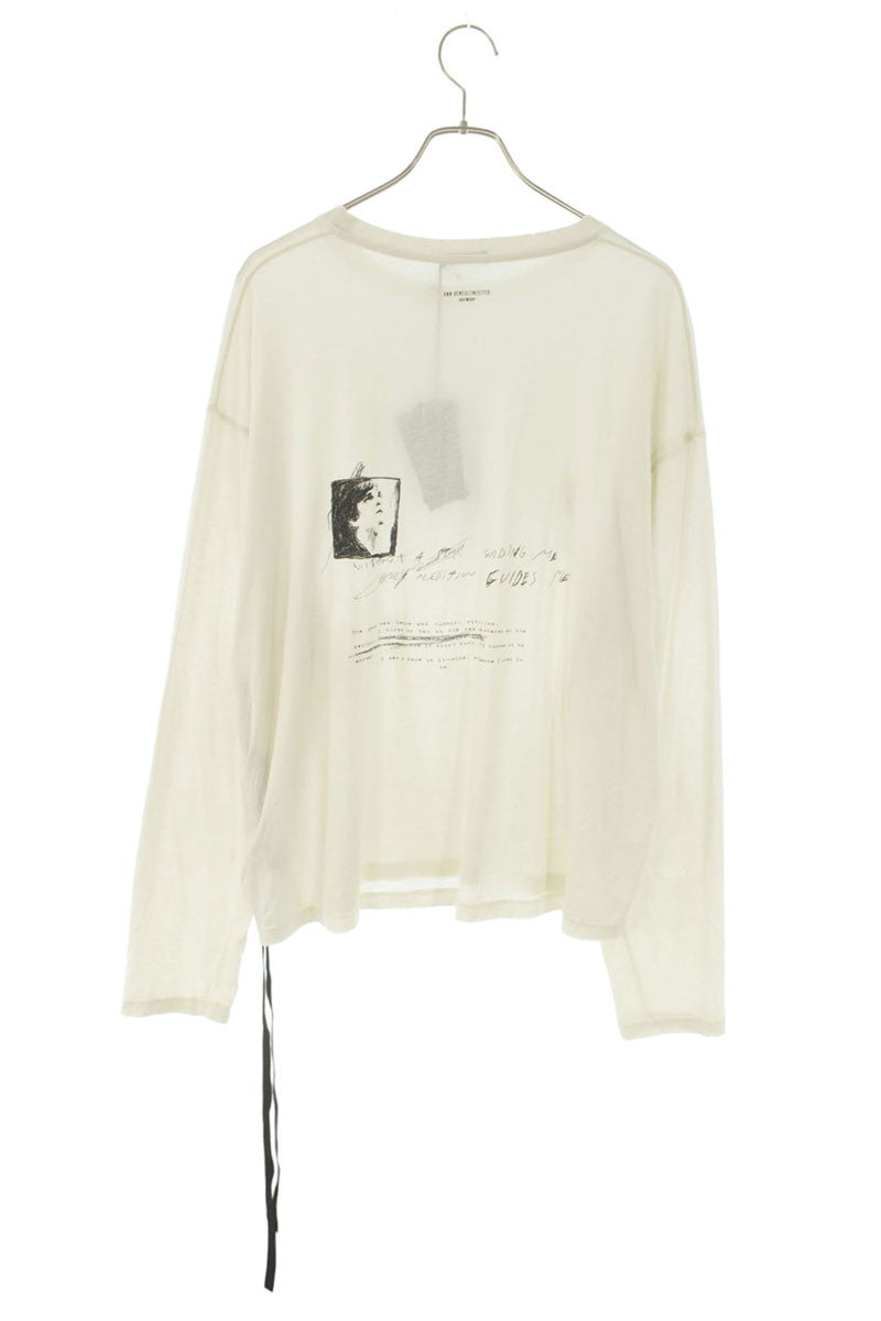 ANN DEMEULEMEESTER 26SS Emil Relaxed Fit Long Sleeve Off-White Size L