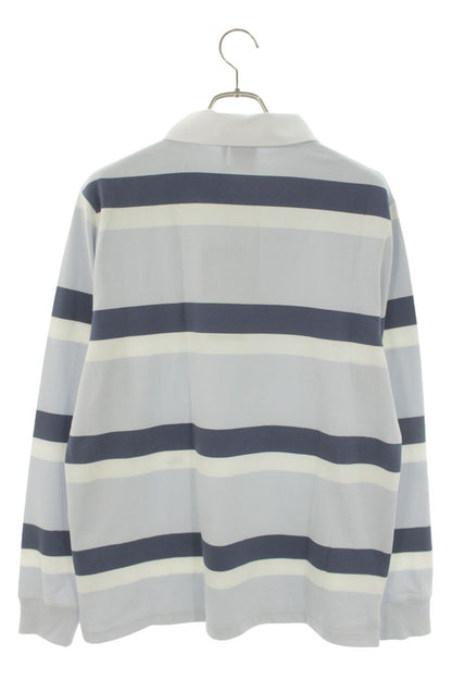 DIOR SS26 Logo Embroidered Stripe Polo Top Multi Size M
