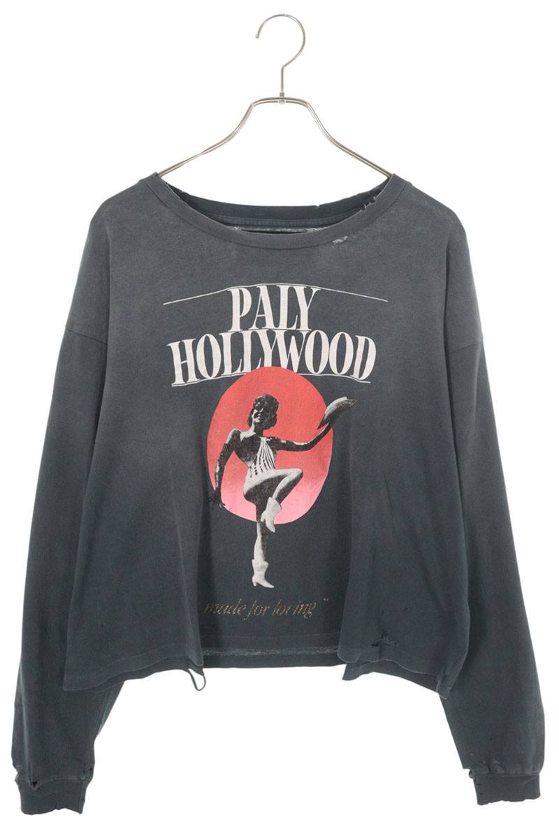 Paly Hollywood 26SS Human Print Long Sleeve Tee Black Size XL