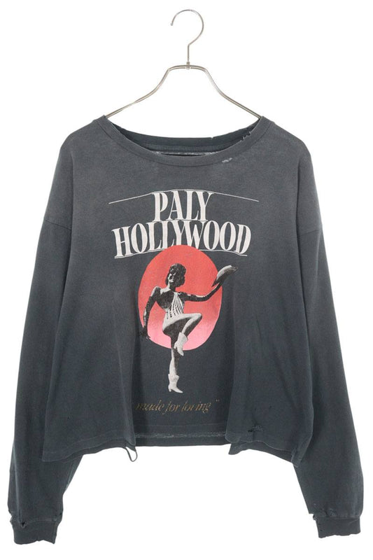Paly Hollywood 26SS Human Print Long Sleeve Tee Black Size XL