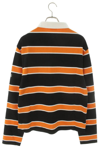 CELINE 26SS Triomphe Embroidered Striped Polo Size XL