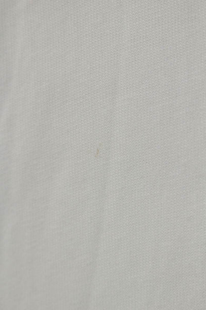MONCLER Front Logo Long Sleeve T-Shirt White Size M
