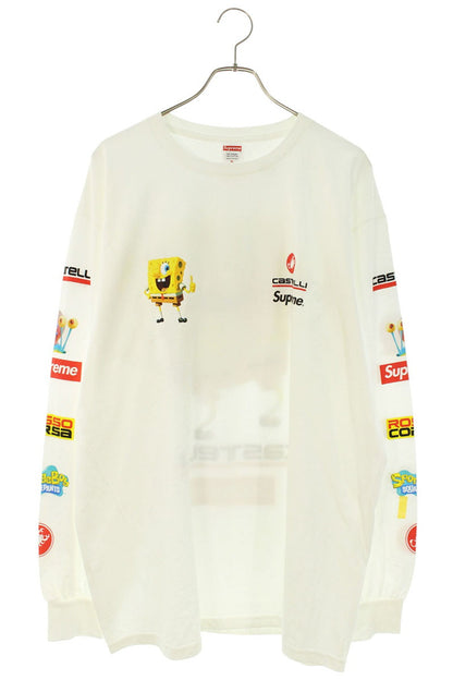 SUPREME SS25 SpongeBob Castelli Racing T-Shirt White Size XL