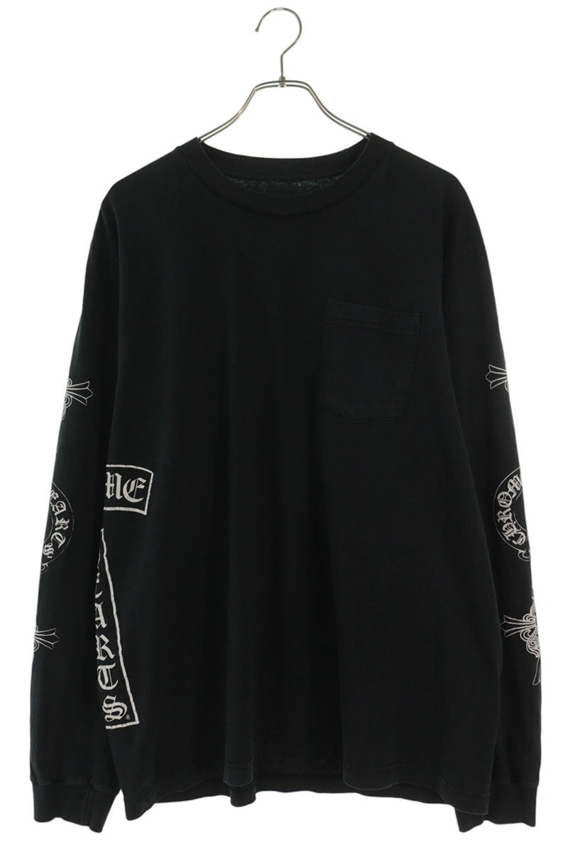 Chrome Hearts SOAP N WATER Vintage Long Sleeve Tee Black Size L