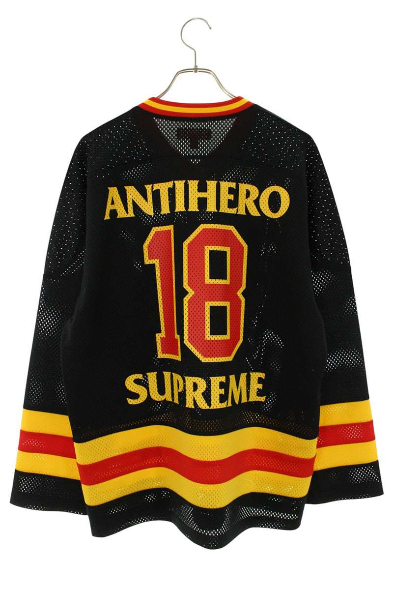 SUPREME 25AW ANTIHERO Ozzy Hockey Jersey Black Size S