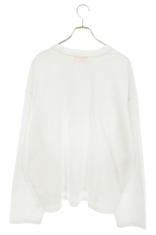 MARNI Oversized Long Sleeve Cotton T-Shirt White Size M