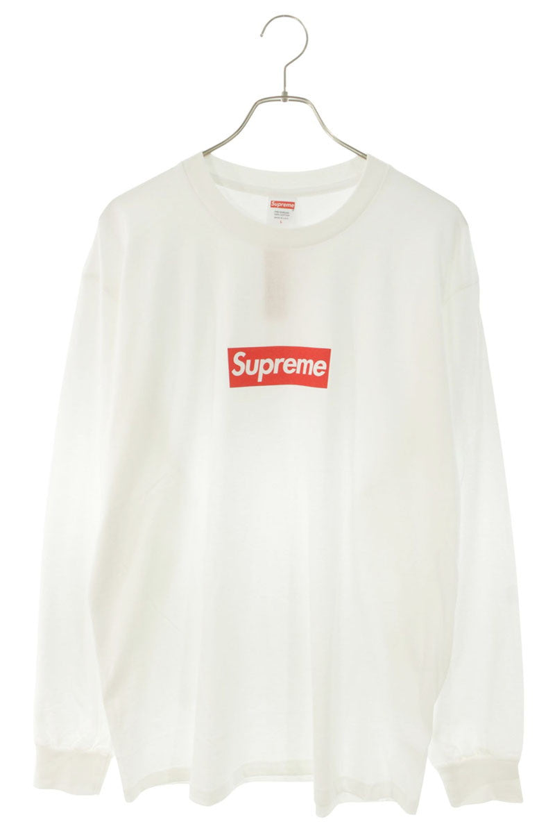 SUPREME Box Logo Long Sleeve T-Shirt White Size L