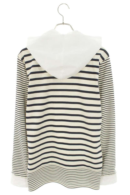 MASU Colorblock Long Sleeve Cotton Shirt Tee Wht/Nvy Size S