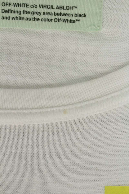 OFF-WHITE Back Bias Caravaggio Long Sleeve Cotton Tee White Size M