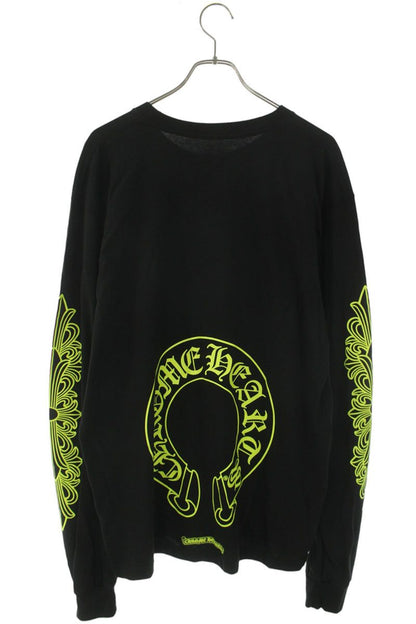 Chrome Hearts Back Horseshoe Arm Tee Black/Yellow Size XL