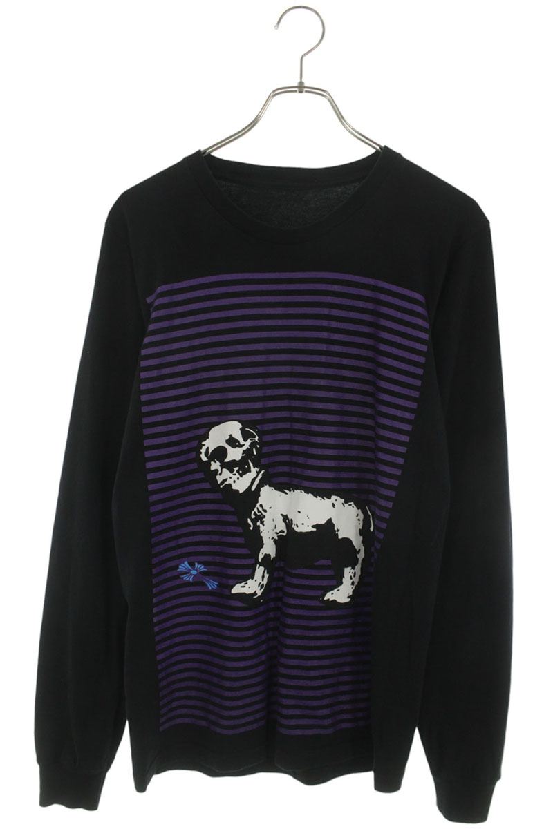 Chrome Hearts FOTI Print Long Sleeve Tee Black/Purple Size S