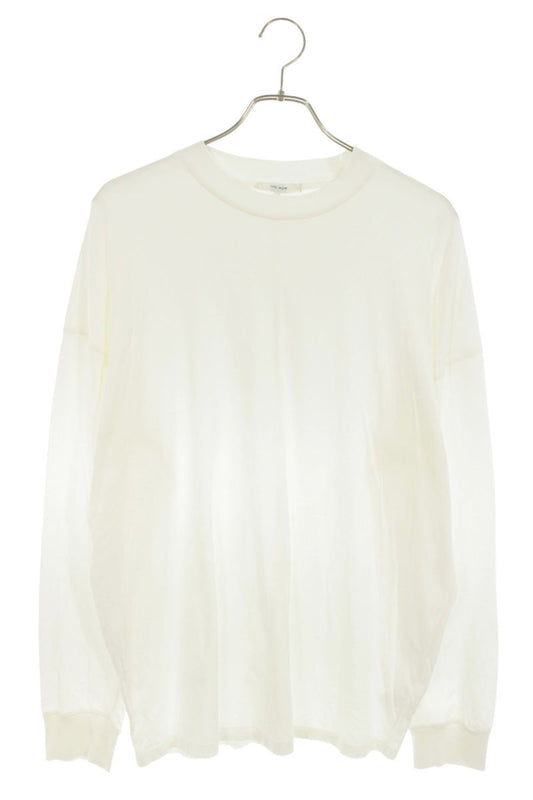 THEROW Cotton Long Sleeve Cut & Sew White Size L
