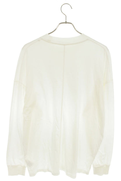 THEROW Cotton Long Sleeve Cut & Sew White Size L