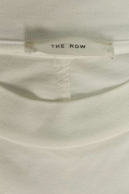 THEROW Cotton Long Sleeve Cut & Sew White Size L