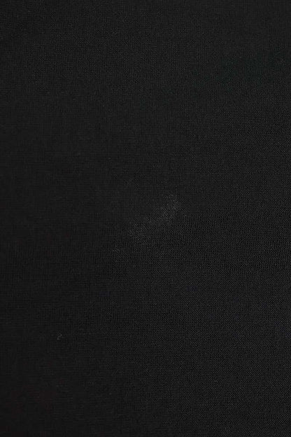 HERMES Shoulder H-Stitch Long Sleeve Cotton Tee Black Size L
