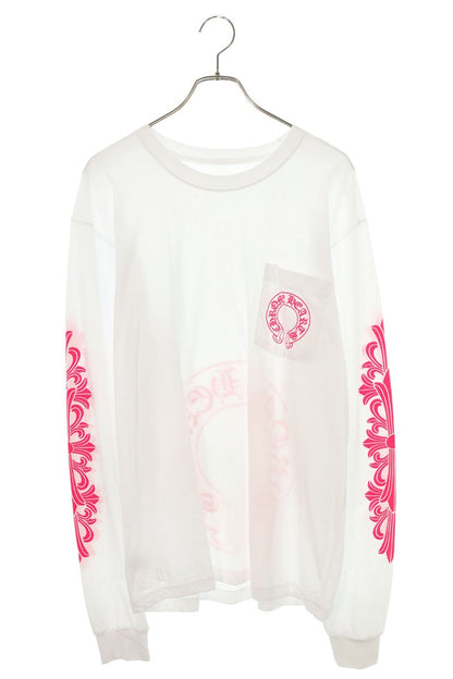 Chrome Hearts Floral Sleeve Horseshoe Long Sleeve Tee Size XL