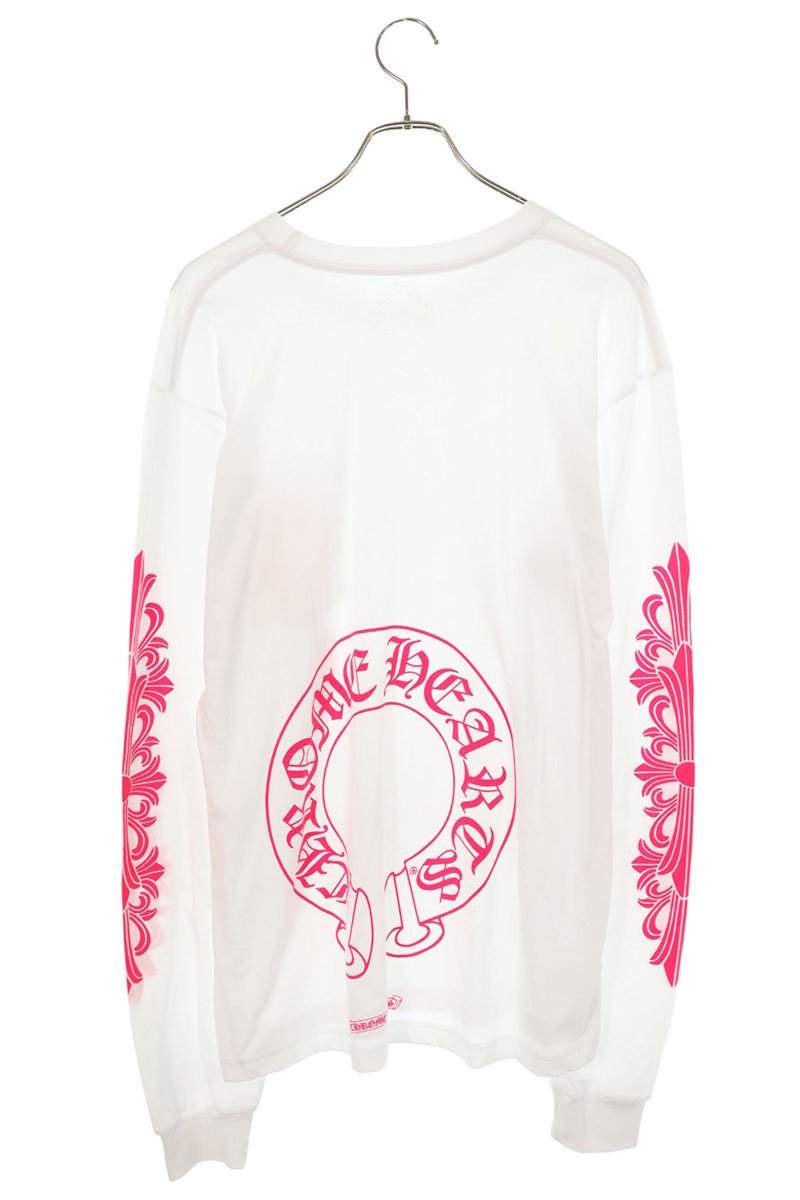 Chrome Hearts Floral Sleeve Horseshoe Long Sleeve Tee Size XL