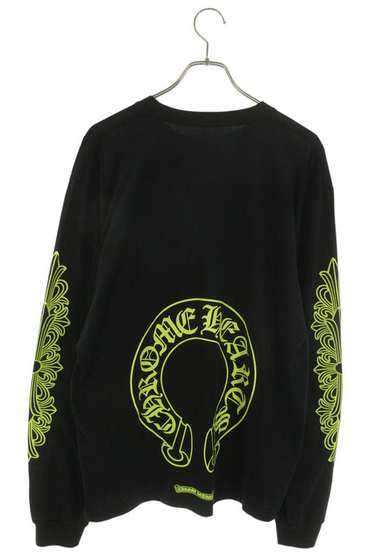 Chrome Hearts Floral Horseshoe Print Long Sleeve Tee Size XL