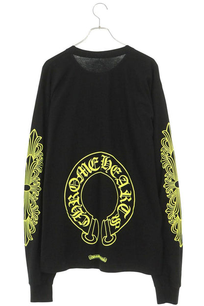 Chrome Hearts Floral Sleeve Back Tee Black/Yellow Size XL