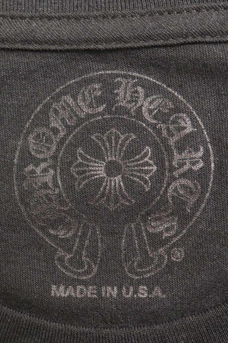 Chrome Hearts Floral Sleeve Back Tee Black/Yellow Size XL