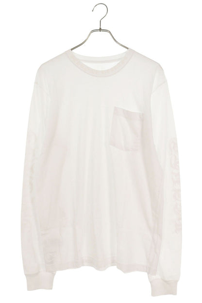 Chrome Hearts Neck Logo Print Long Sleeve Tee White Size L