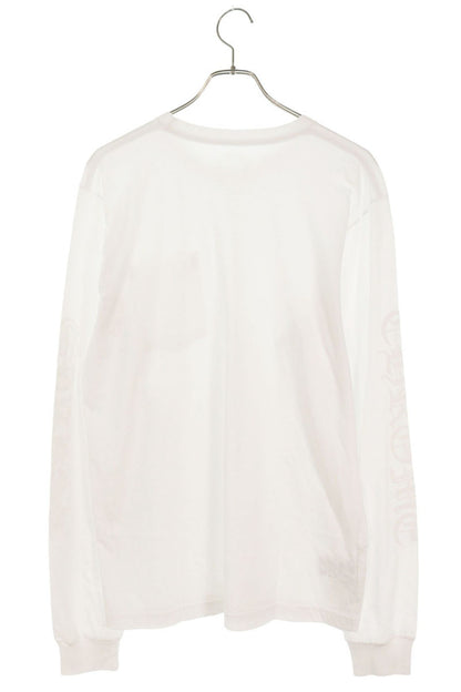 Chrome Hearts Neck Logo Print Long Sleeve Tee White Size L