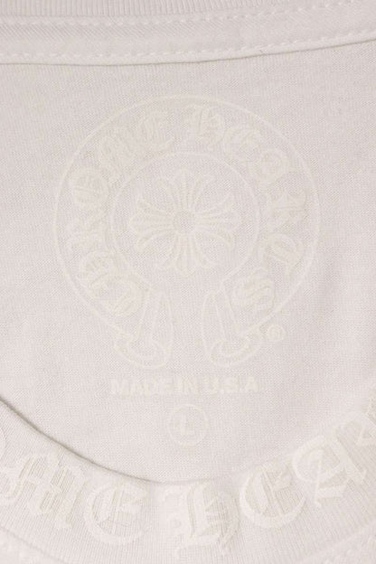 Chrome Hearts Neck Logo Print Long Sleeve Tee White Size L