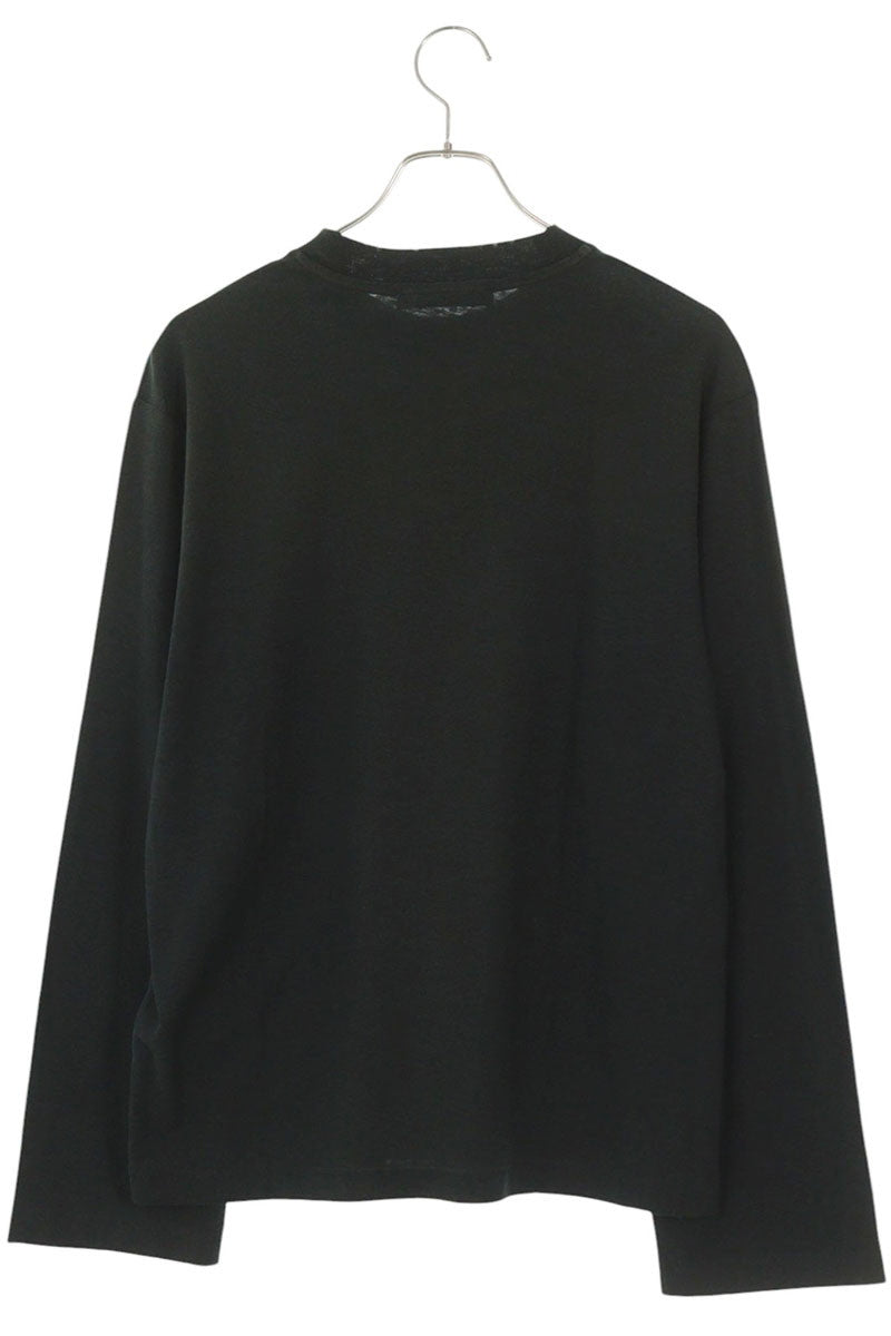 ACNE STUDIOS Logo Print Vintage Long Sleeve Tee Black Size XXS