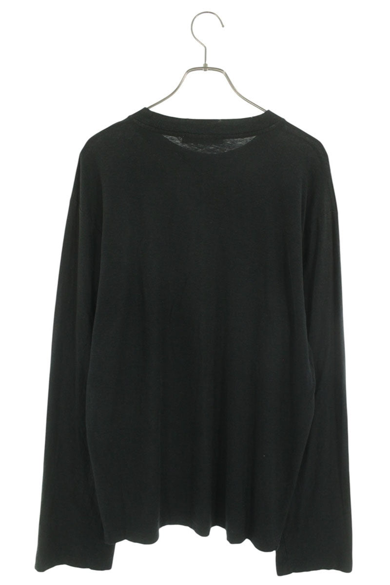 ACNE STUDIOS Front Logo Long Sleeve T-Shirt Black Size M