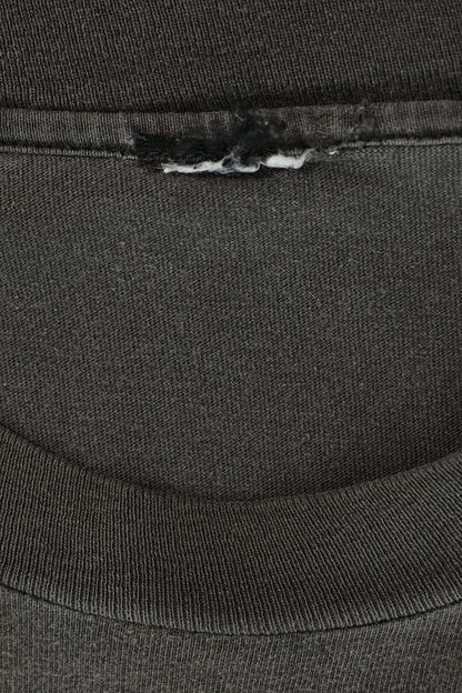 VINTAGE Harley-Davidson Print Long Sleeve Tee Black Size L