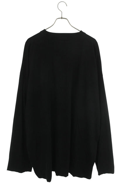BALENCIAGA 23SS Vintage Wash Oversized Long Sleeve Tee Black Size 5
