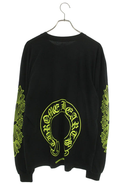 Chrome Hearts Floral Horseshoe Print Tee Black/Yel Size XL